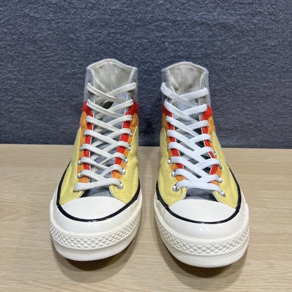 Converse Chuck 70 High Thermo Felt Storm Front Yellow Mens Size 7 Womens Size 9 - Picture 3 of 8